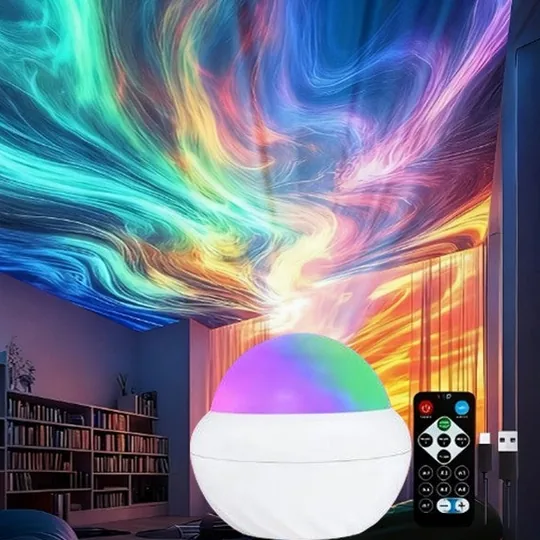 Aurora boreal no quarto